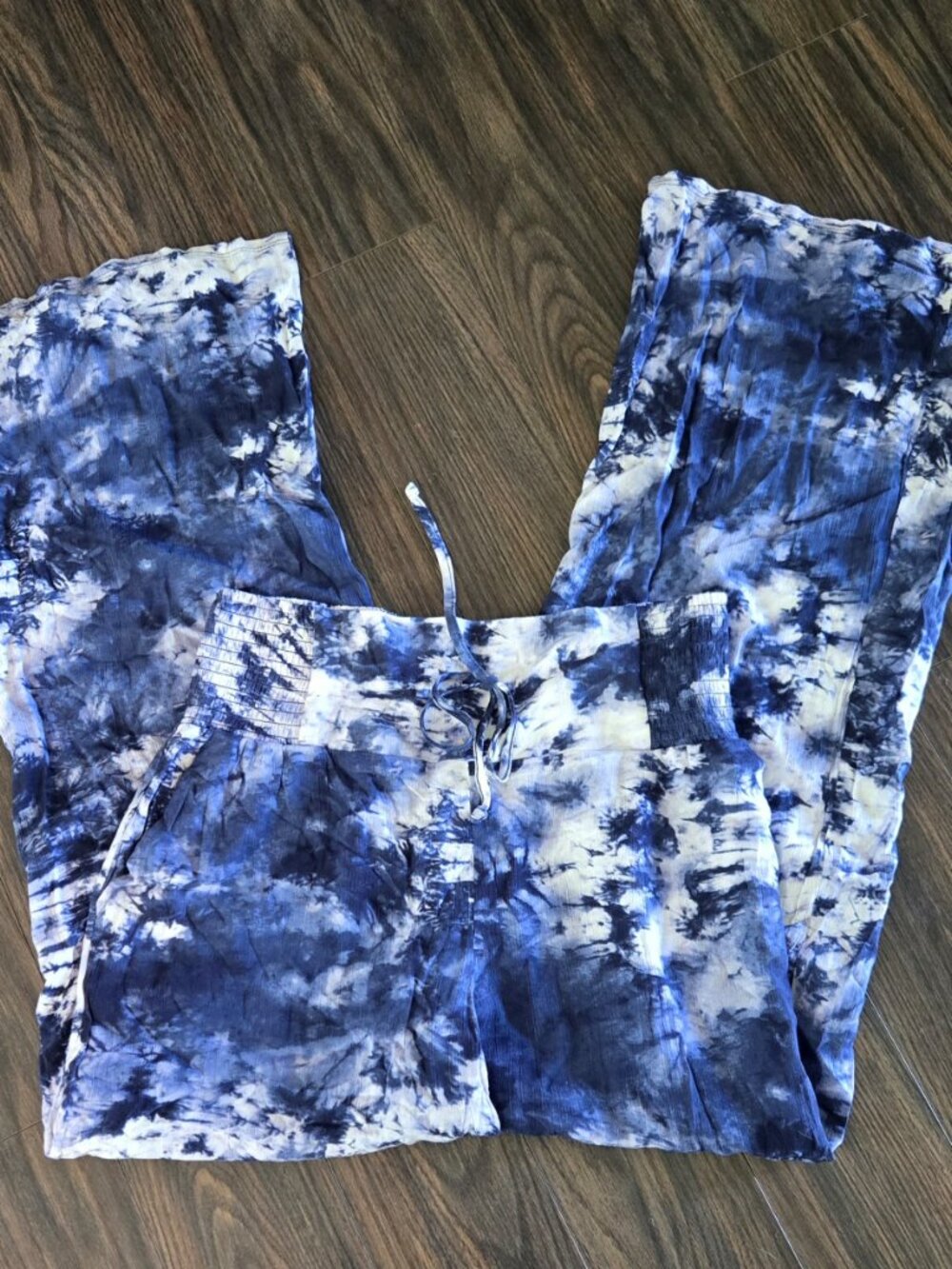 PEACE & PEARLS Boho/Hippie Chic Tie-Dye Print Harem Pants NWOT/SIZE M